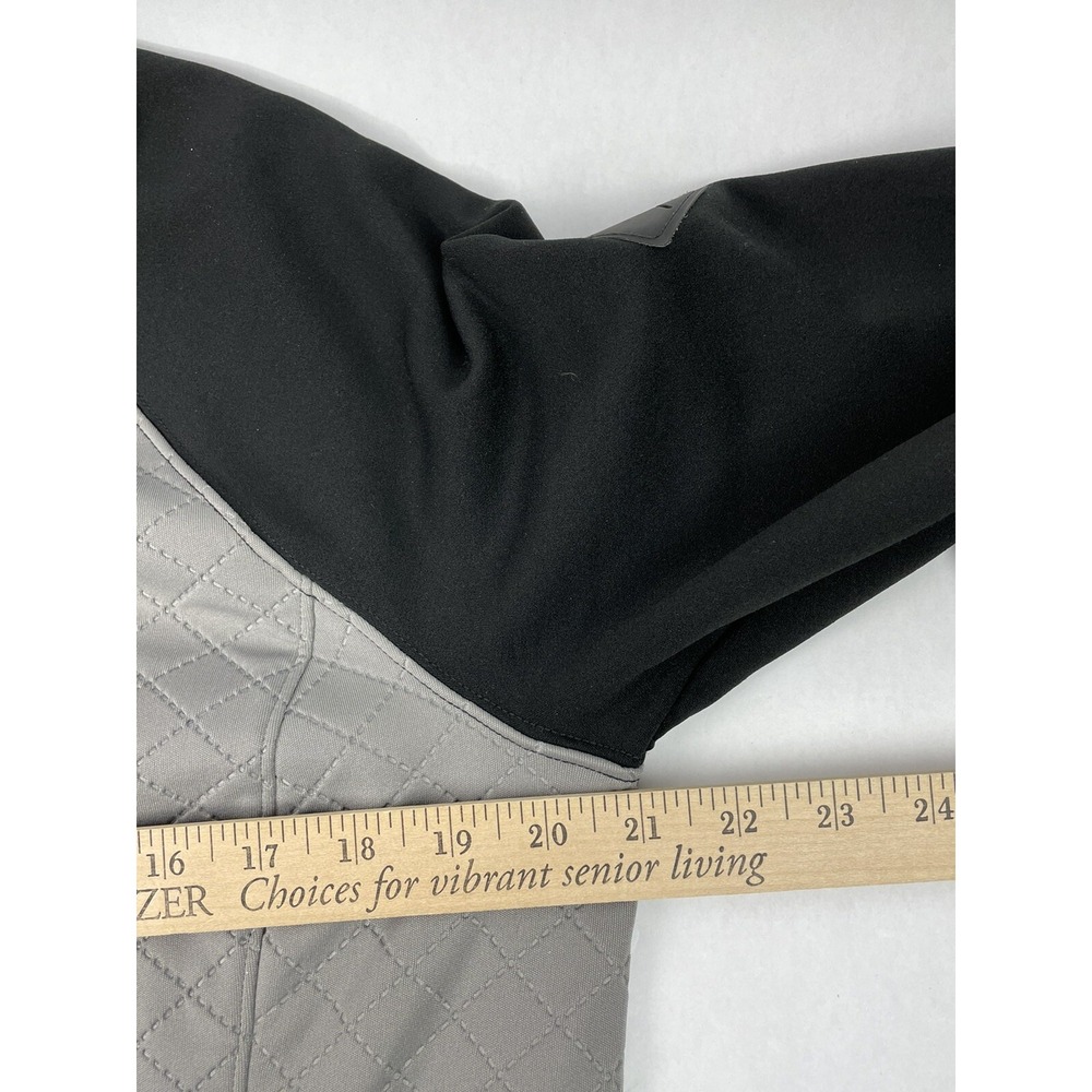 Vintage The North Face Jacket Womens Large Gray‎ Black Full Zip Pockets Quilted - Picture 9 of 11